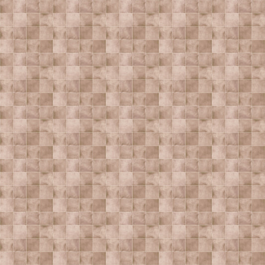 Zellige Style Square Tiles - Blush Wallpaper⁠