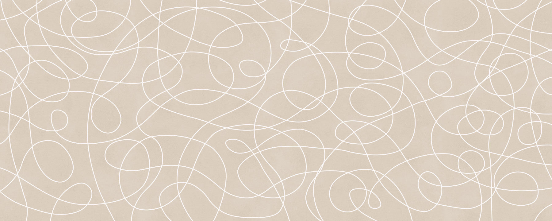 Minimalist Soft Beige Line Art Wall Mural