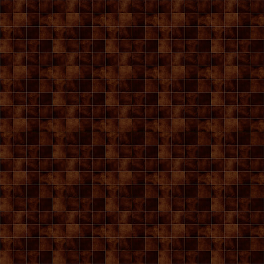 Zellige Style Square Tiles - Rust Oxide Wallpaper⁠