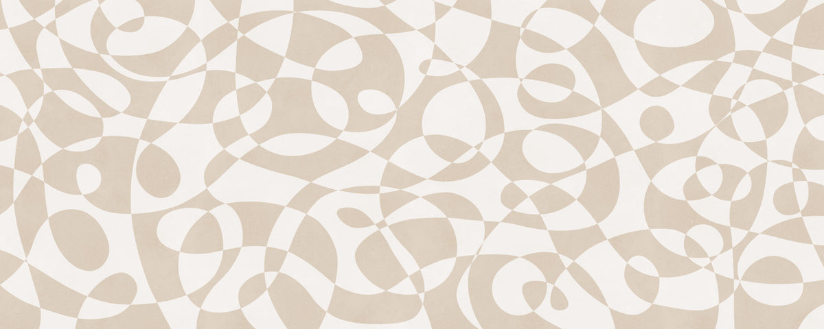 Minimalist Fluid Geometry Wall Mural