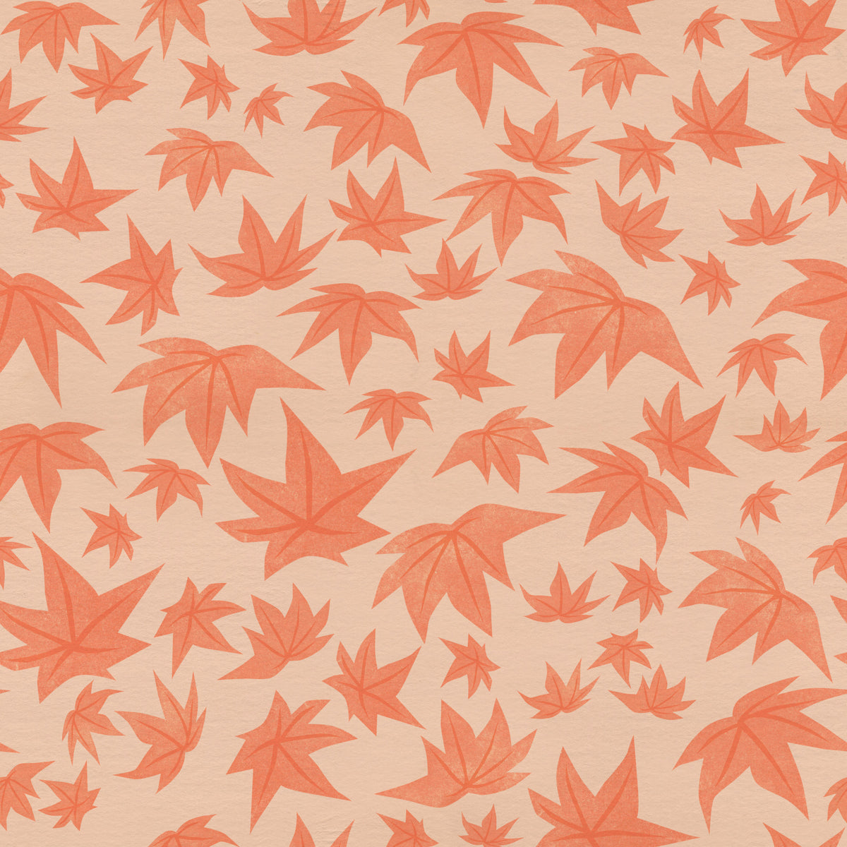 Japanese Maple Leaves - Soft Corals Wallpaper⁠ in your room