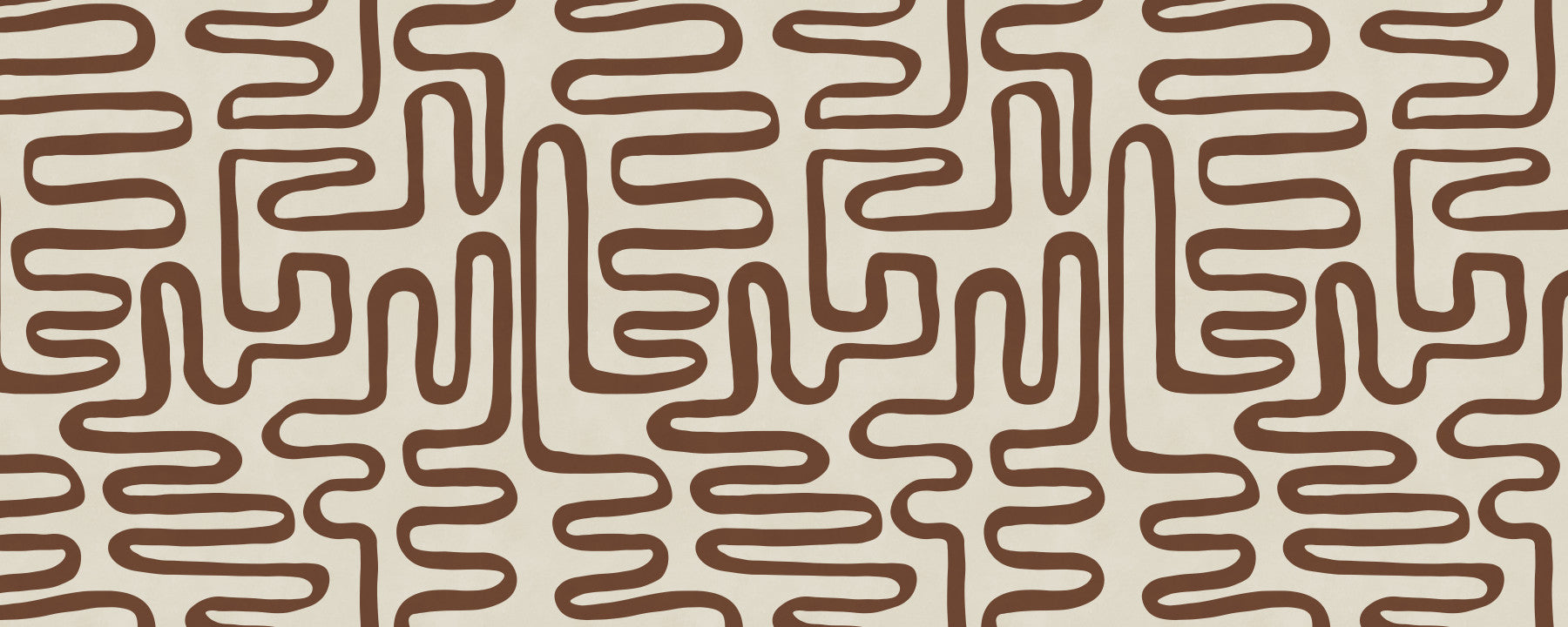 Continuous Earthy Maze Wall Mural