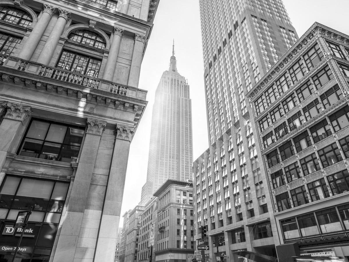 Urban Heights Architectural View Wall Mural in your room — zoomed