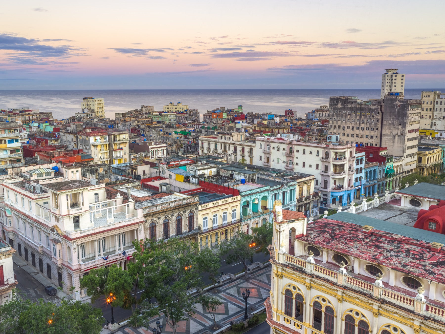 Colonial Havana Sunset Vista Wall Mural