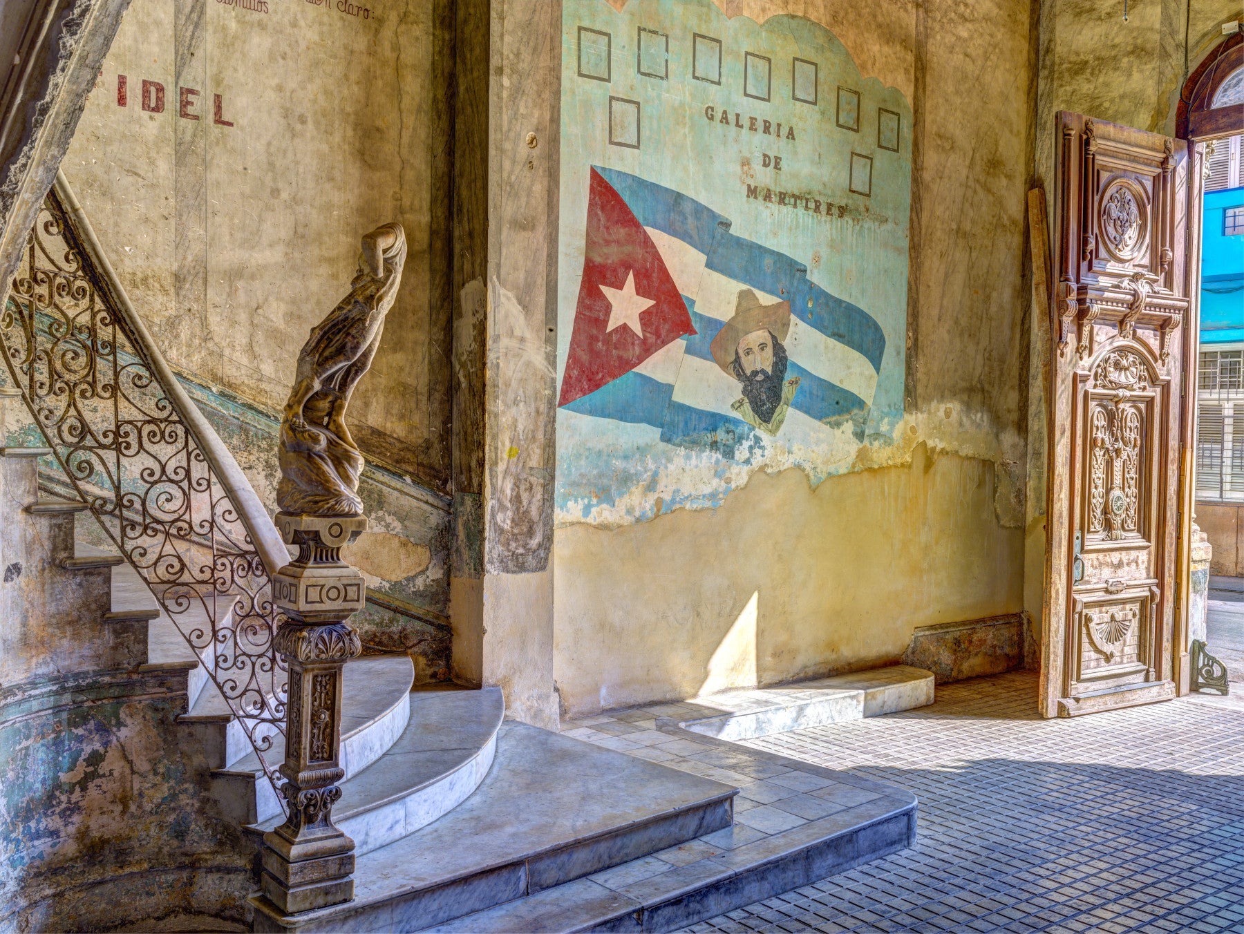 Aged Colonial Architectural Mural Wall Mural