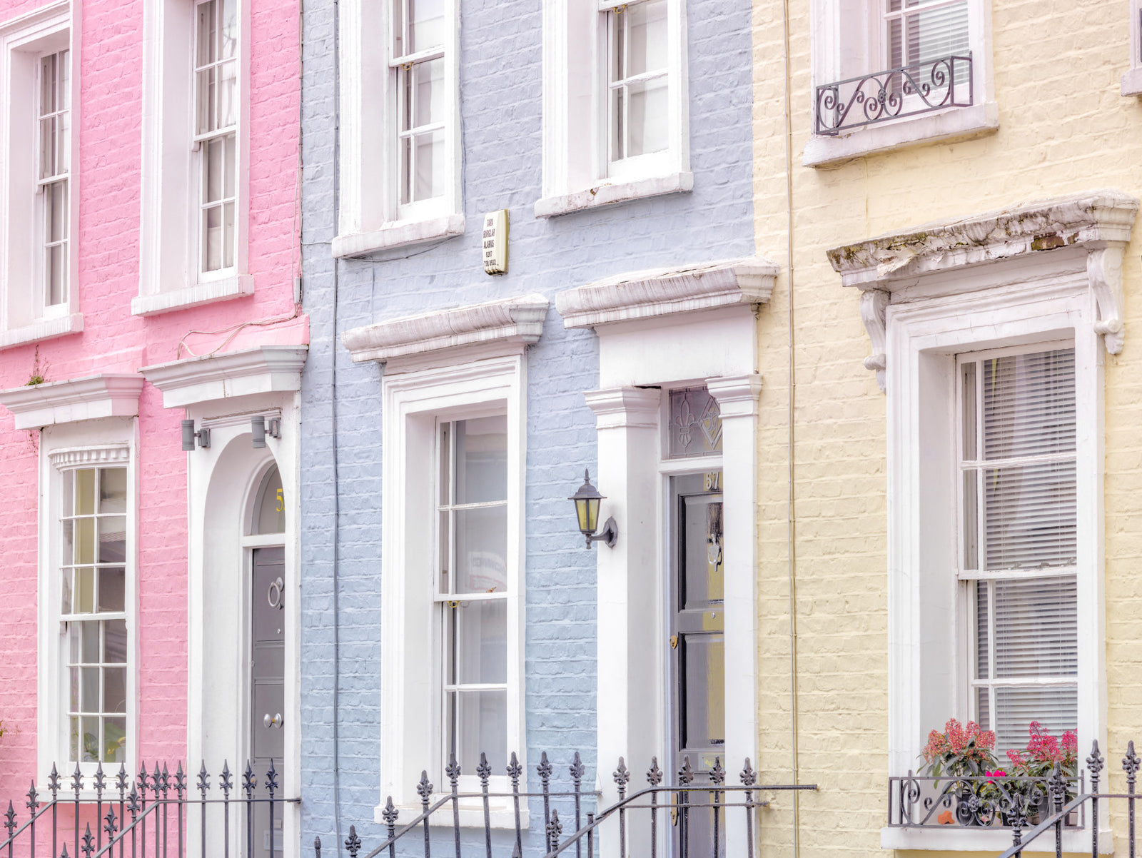 Charming European Streetscape Wall Mural in your room
