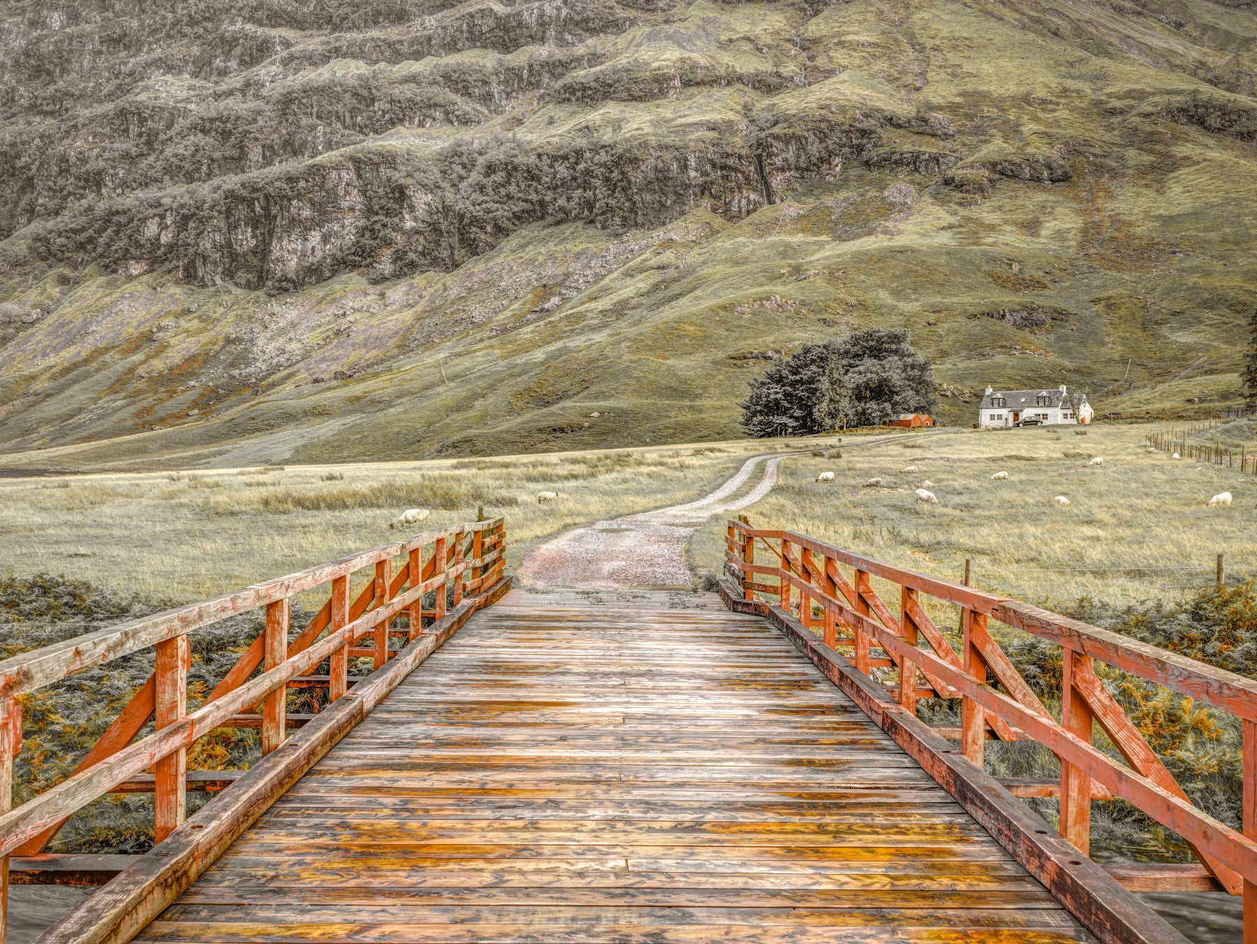 Highland Valley Bridge Path Wall Mural