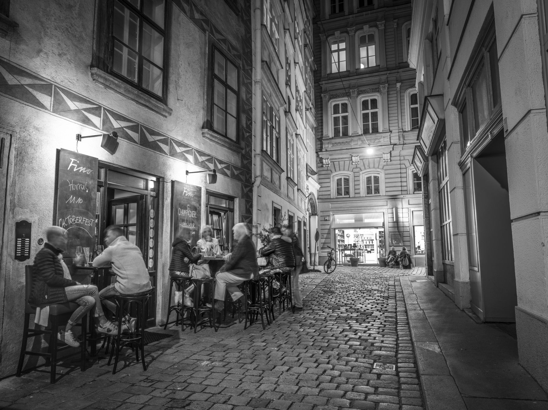 Classic Cobblestone Bistro Wall Mural