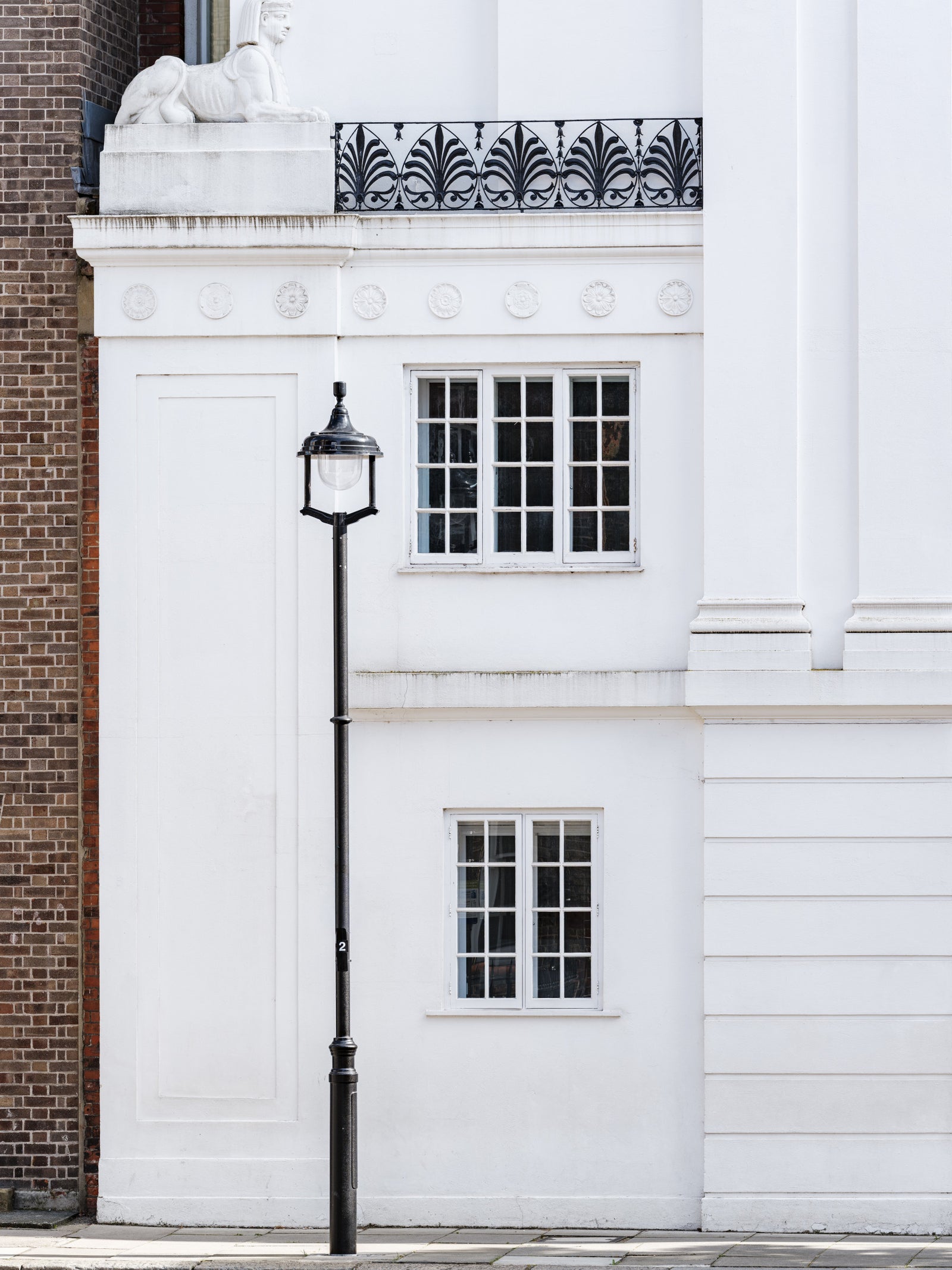 Neoclassical London Architectural Facade Wall Mural in your room