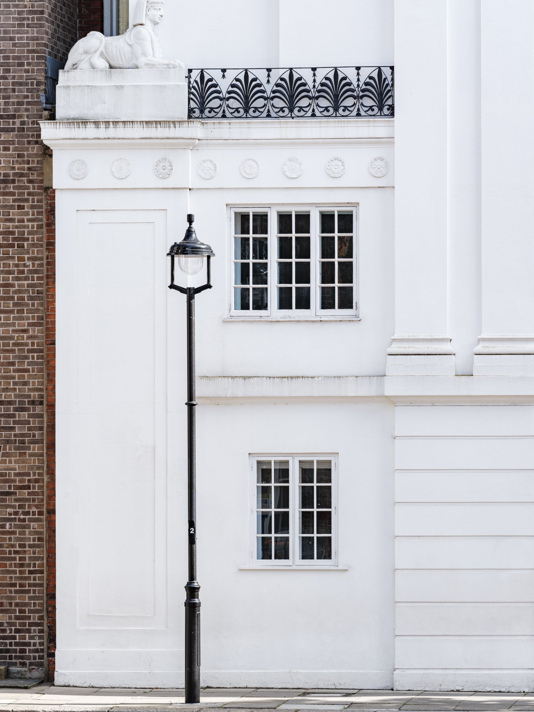 Neoclassical London Architectural Facade Wall Mural in your room — zoomed
