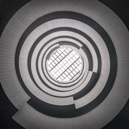 Concentric Skylight Perspective Wall Mural