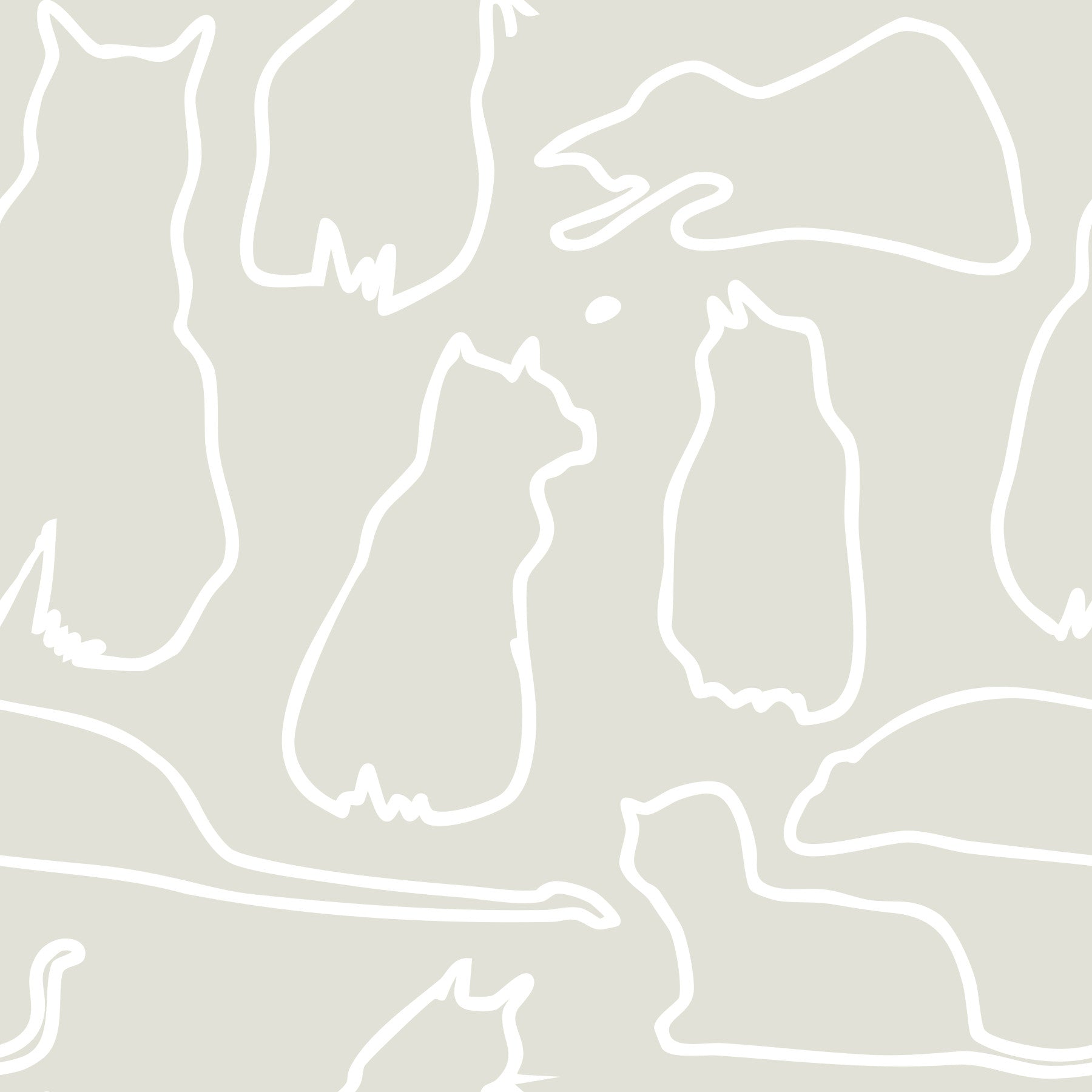 Munki and the Spot - Beige Wallpaper⁠ in your room — zoomed