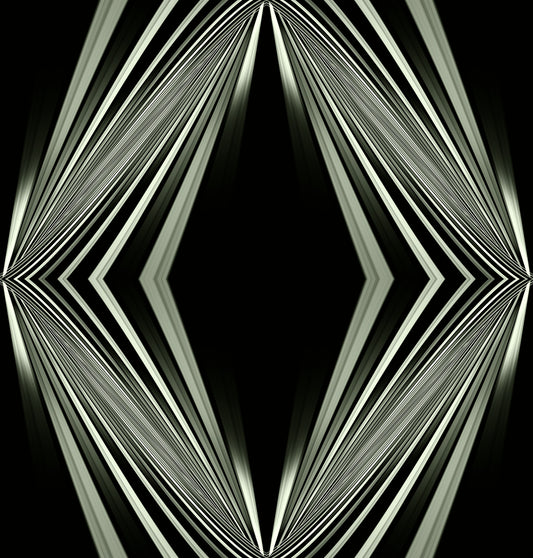 Black and White Geometric Diamond Prism - MALCOLM Wallpaper⁠