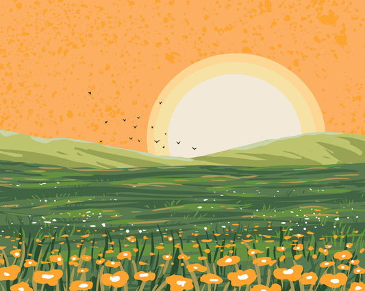 Sunset Wall Mural