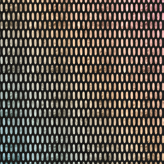Iridescent Ovals on Black Wall Mural