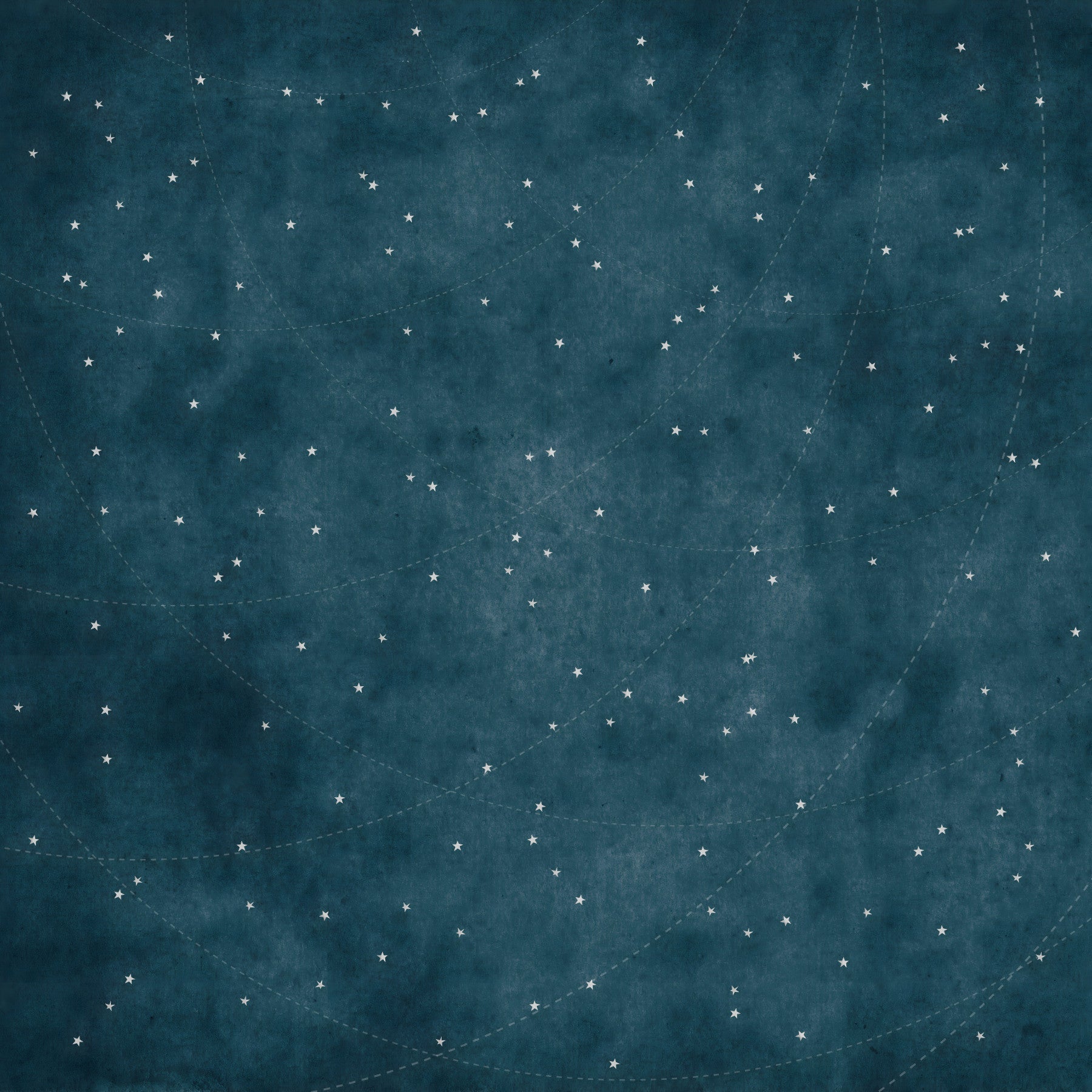 Starry Map - Midnight Blue Wall Mural