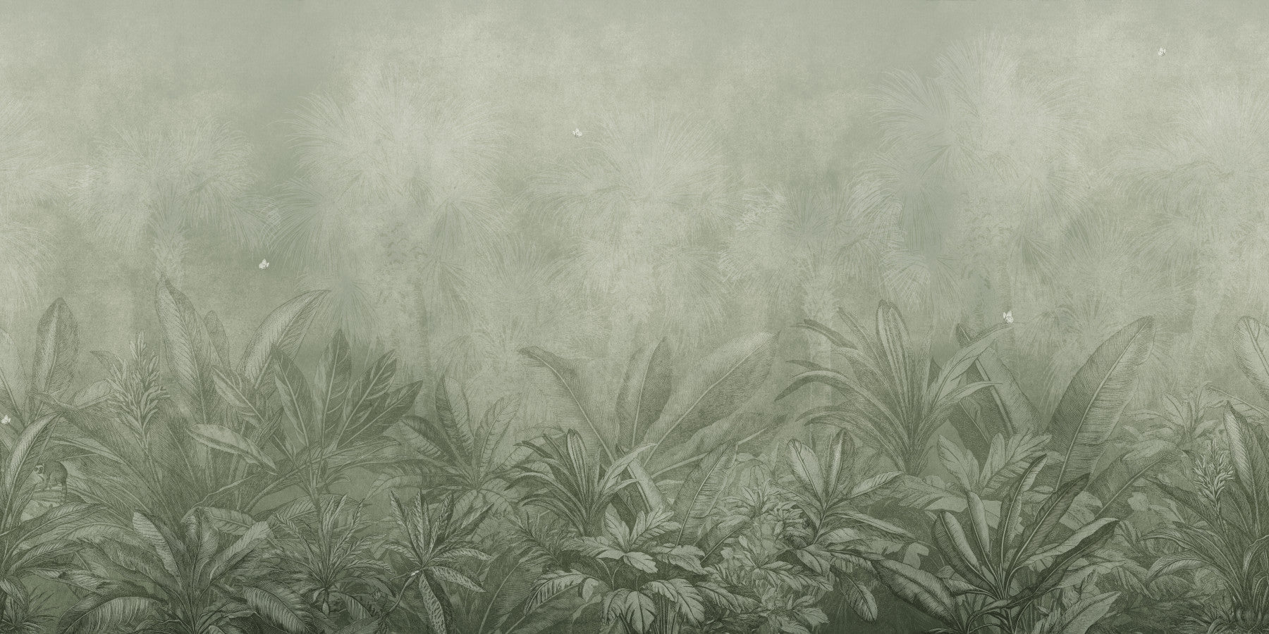 Jungle Mists - Sage Wall Mural