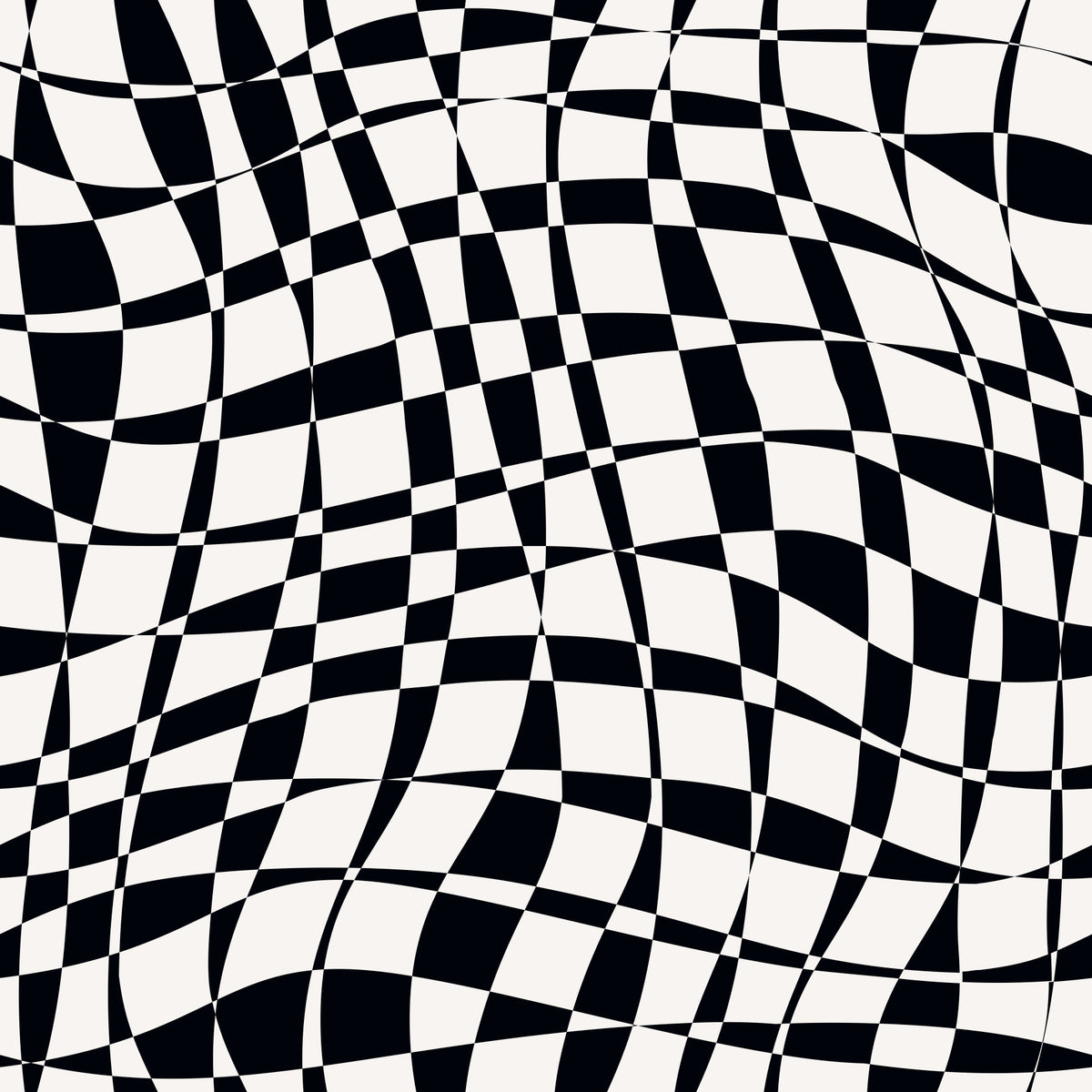 Warped Monochrome Checkerboard Wallpaper⁠ in your room