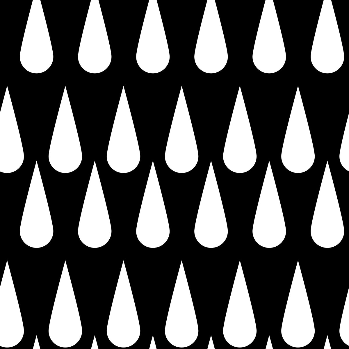 Minimalist Monochrome Raindrop Pattern Wallpaper⁠ in your room