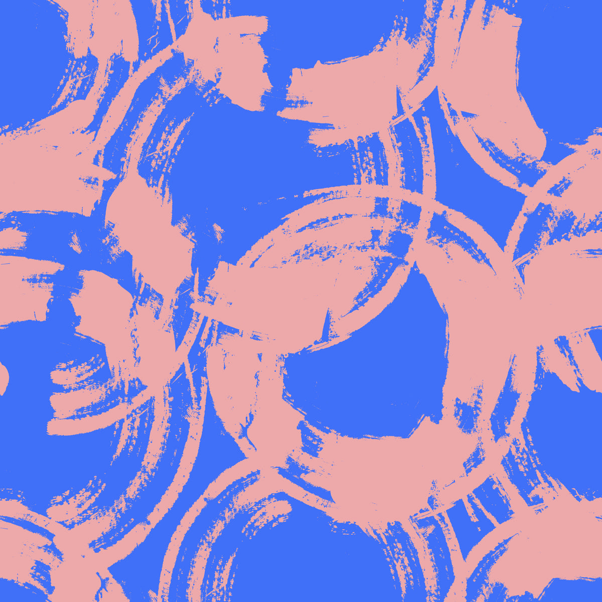 Abstract Painted Circles Wallpaper⁠ in your room