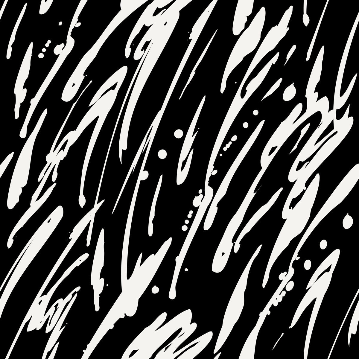 Monochrome Abstract Brushwork Wallpaper⁠ in your room