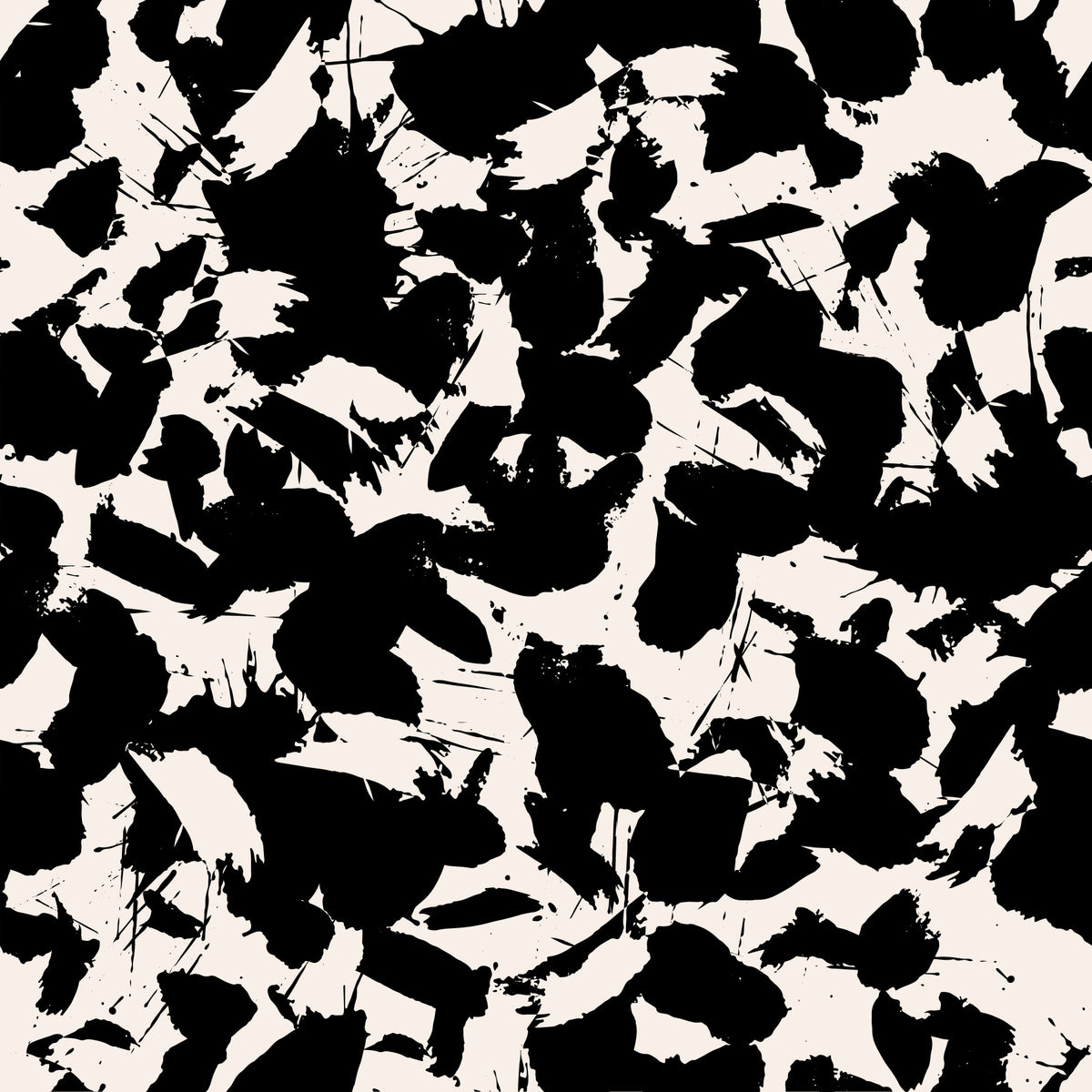 Monochromatic Ink Splatter Abstract Wallpaper⁠ in your room — zoomed