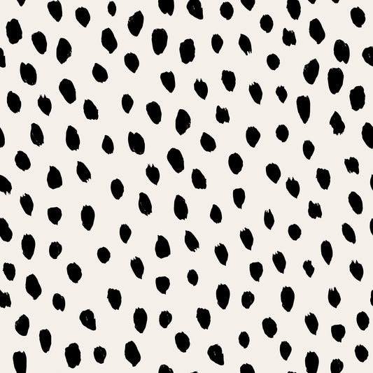 Minimalist Painted Dotted Pattern Wallpaper⁠