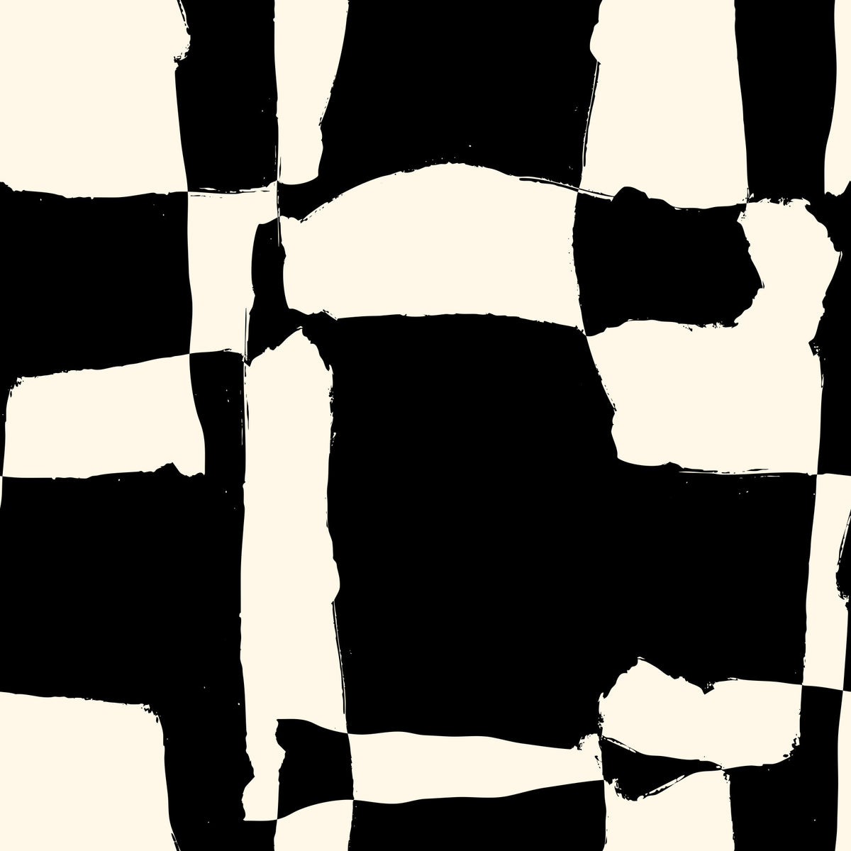 Hand-Drawn Monochrome Blocks Wallpaper⁠