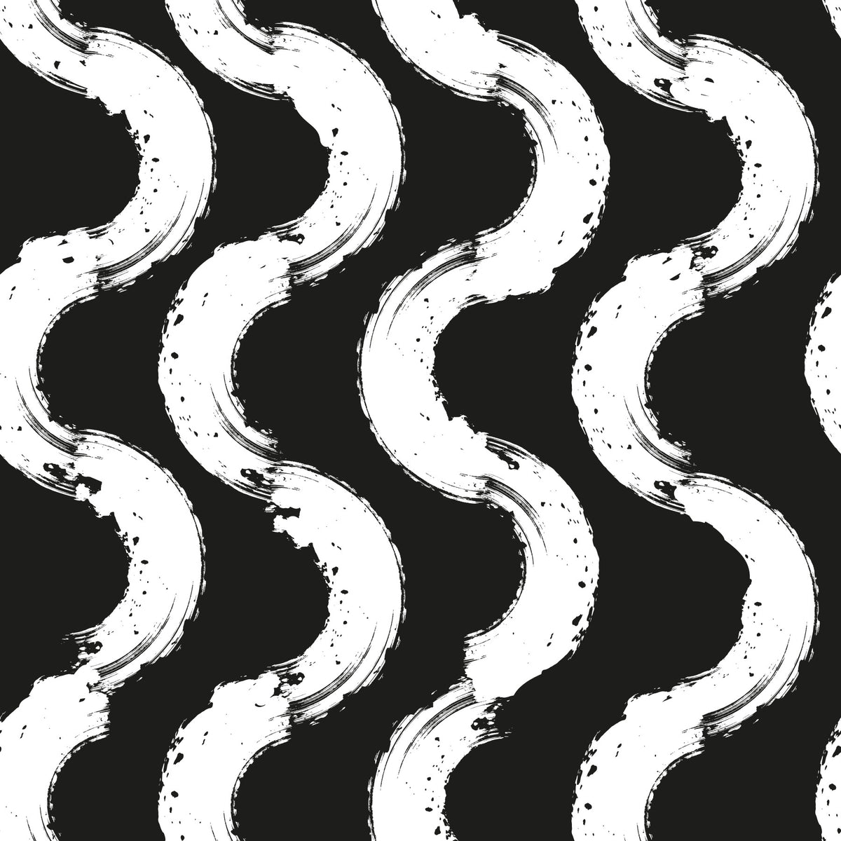 Abstract Painted Wave Motif Wallpaper⁠ in your room