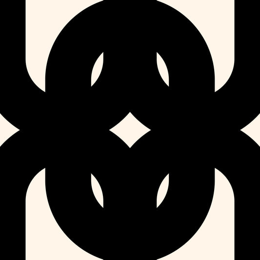 Graphic Modern Interlocking Pattern Wallpaper⁠