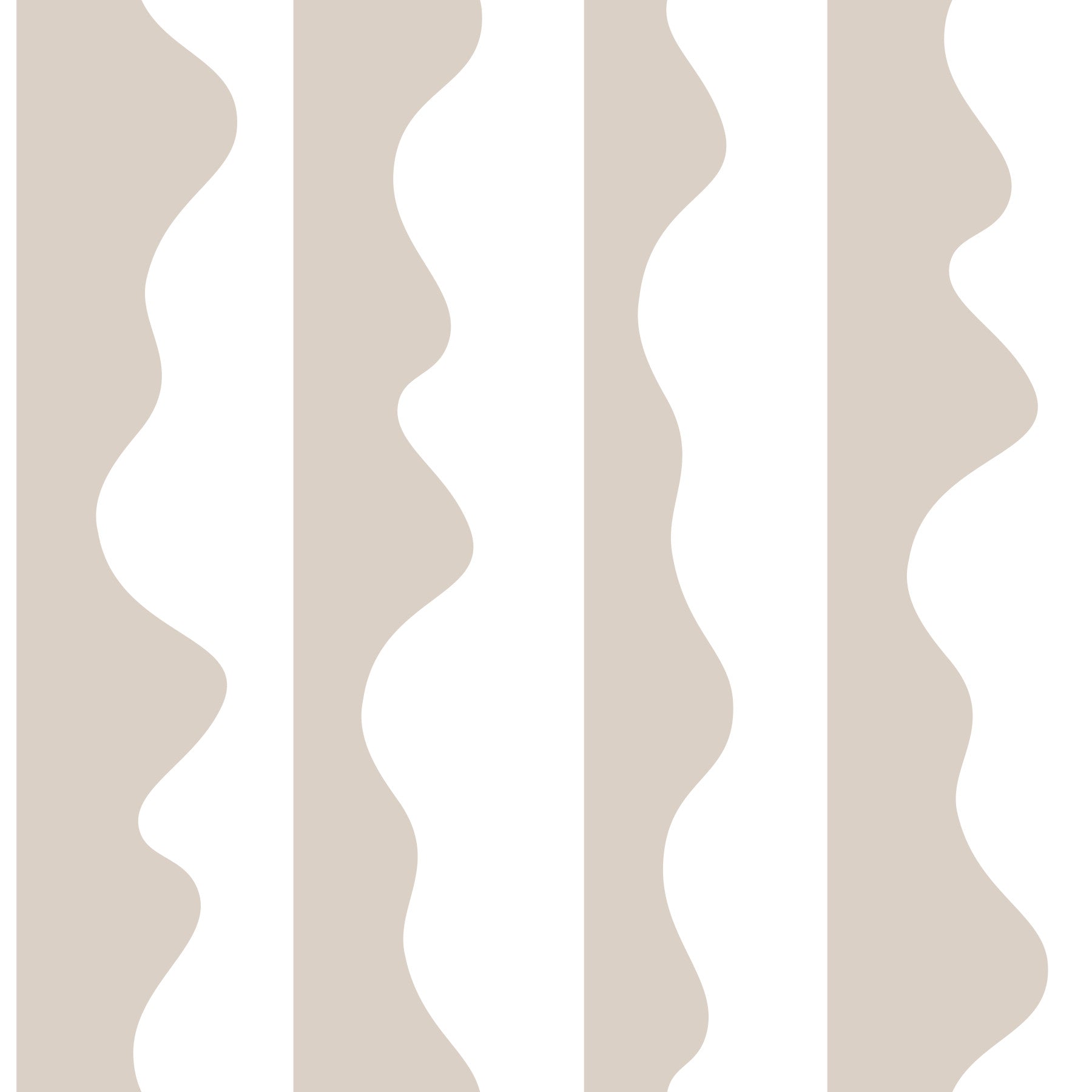 Warm beige wave stripe wallpaper lining a calm dining room GD11614
