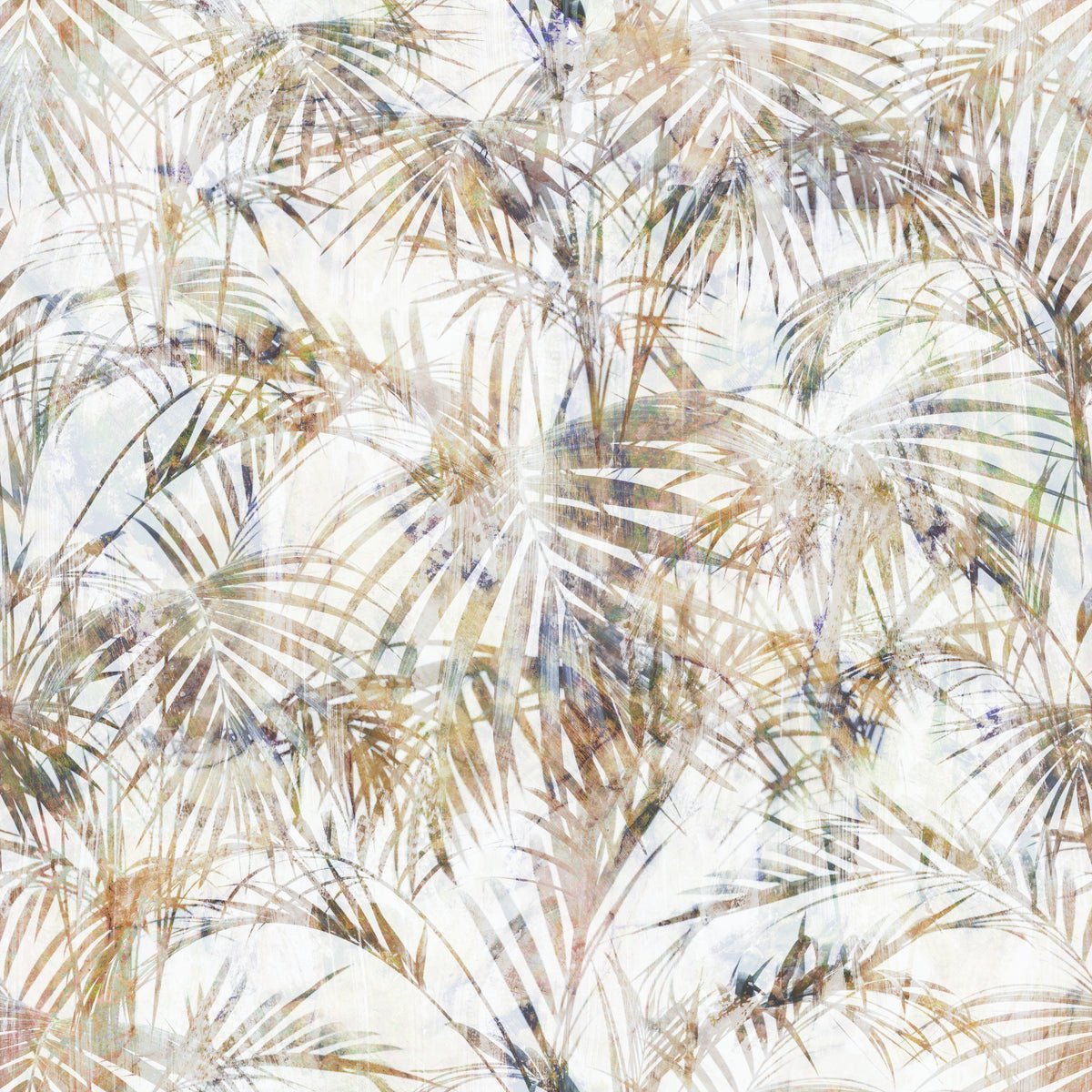 Ethereal Palm Frond Silhouette Wallpaper⁠ in your room — zoomed