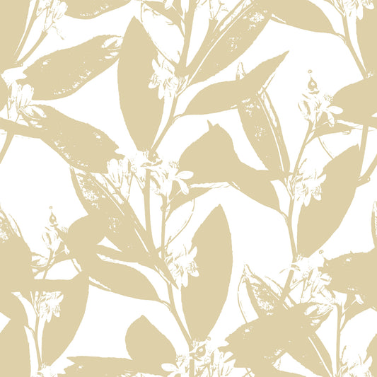 Muted Floral Silhouette Wallpaper⁠