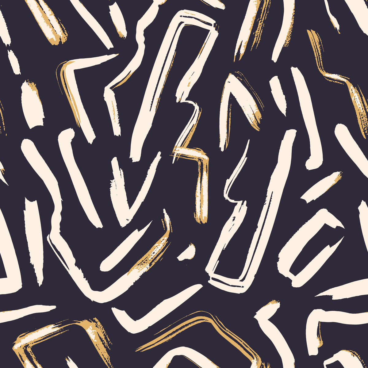 Modern Abstract Gesture Pattern Wallpaper⁠ in your room