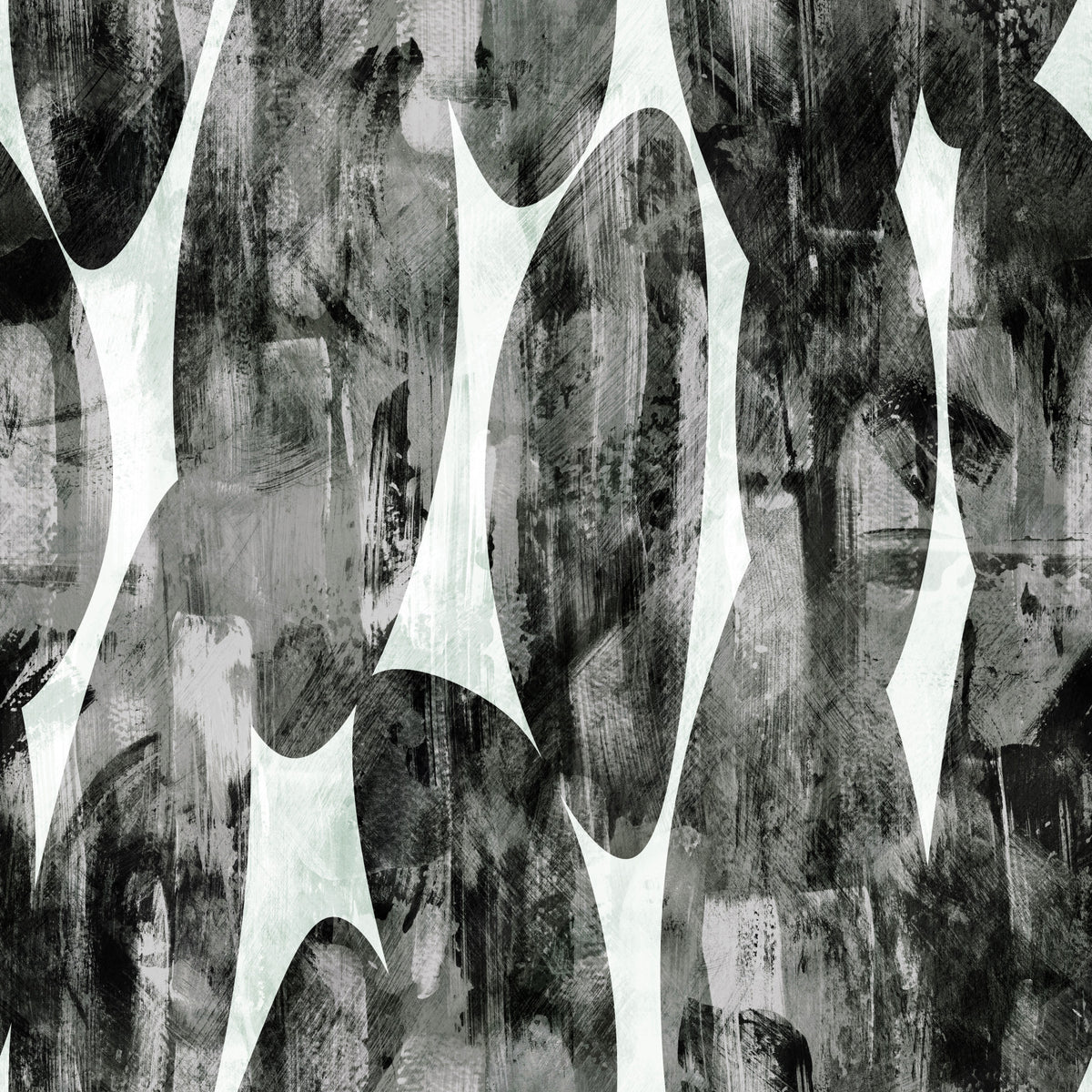 Abstract Monochrome Brushstroke Layers Wallpaper⁠ in your room