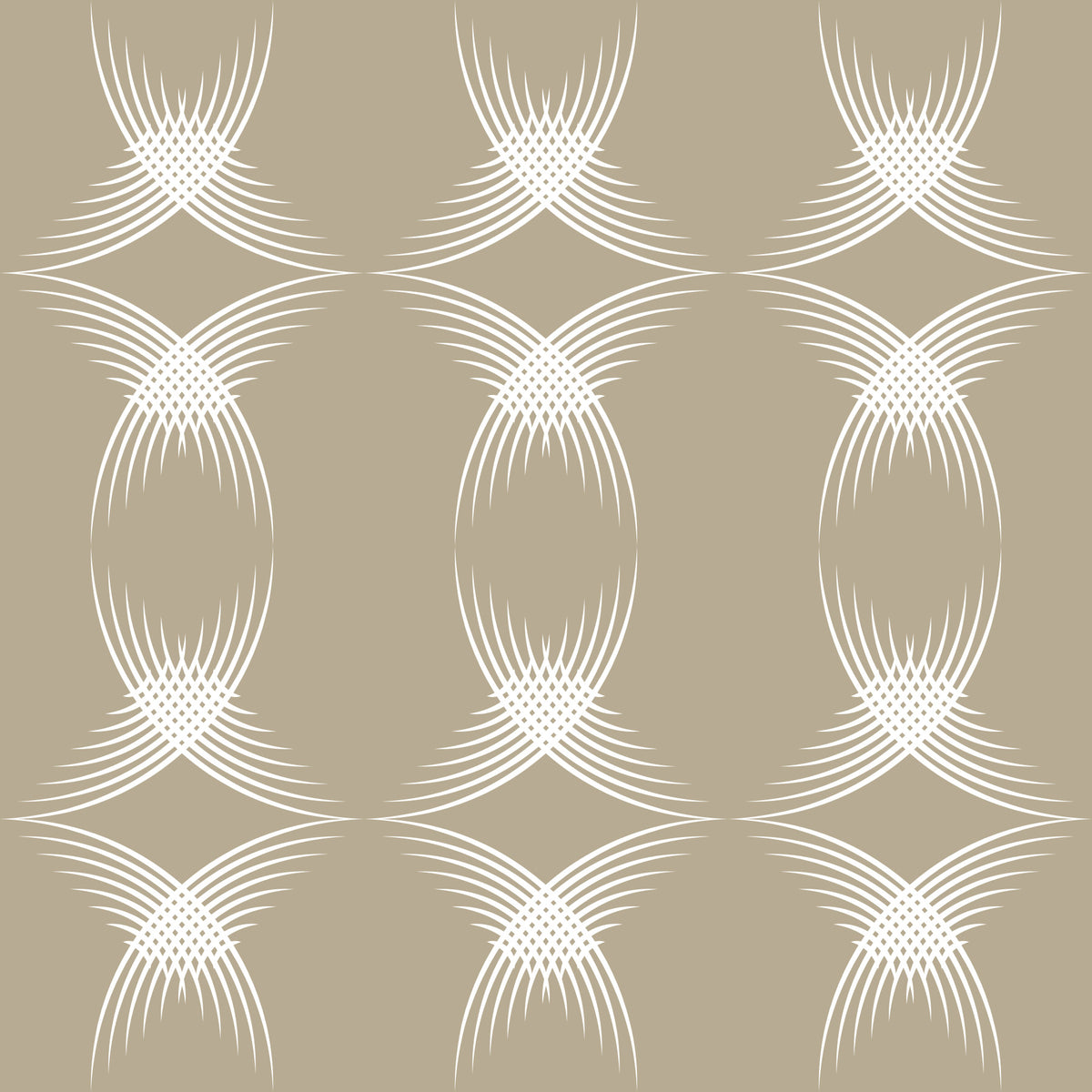 Interwoven Arcs Linear Pattern Wallpaper⁠ in your room