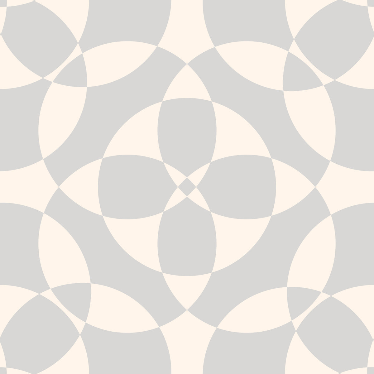 Minimalist Soft Geometric Circles Wallpaper⁠ in your room — zoomed