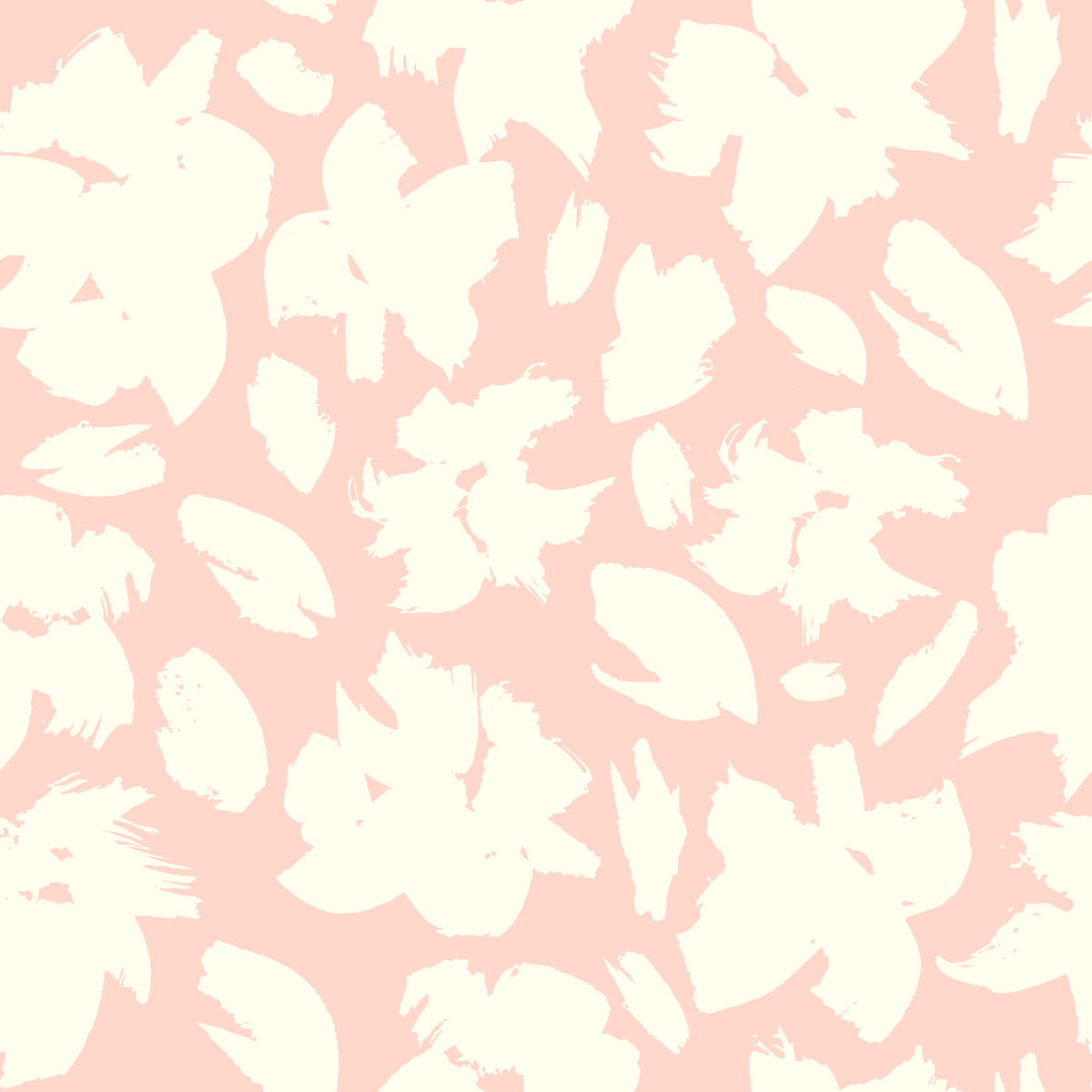 Soft Brushstroke Bloom Pattern Wallpaper⁠ in your room — zoomed