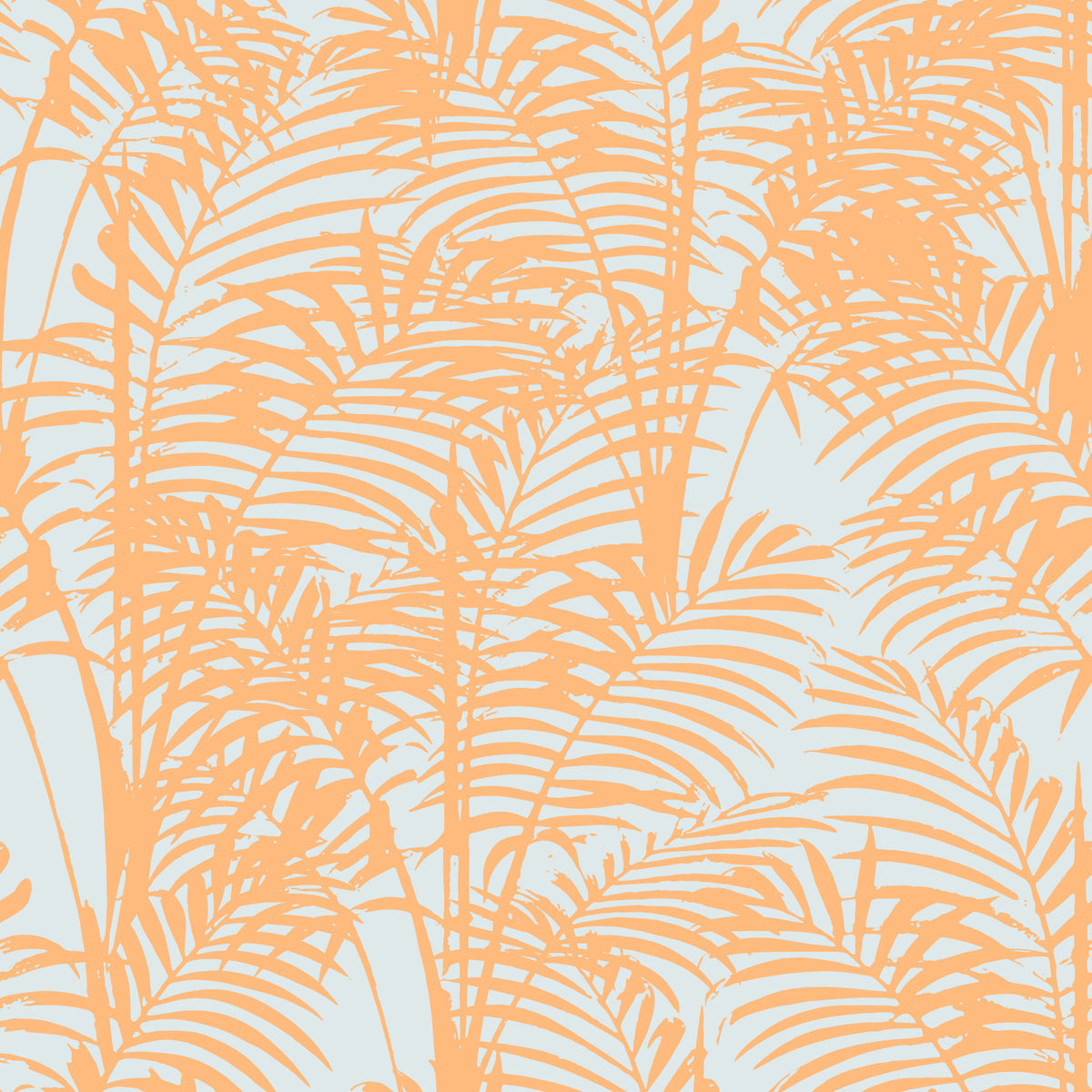 Peach Botanical Palm Repeat Wallpaper⁠ in your room