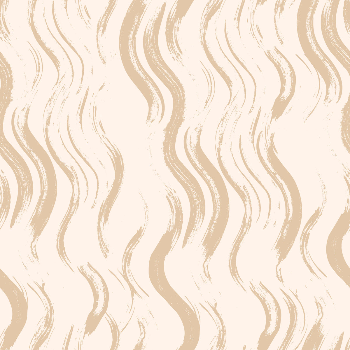 Cream Wavy Brushstroke Strokes Wallpaper⁠ in your room