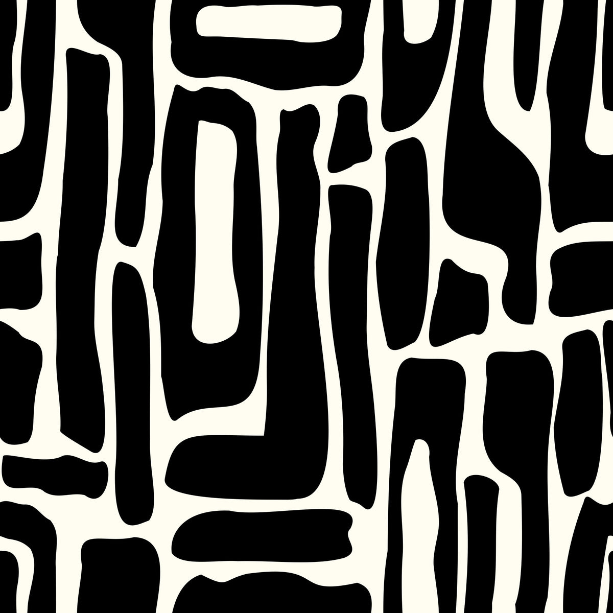 Abstract Organic Ink Shapes Wallpaper⁠ in your room — zoomed
