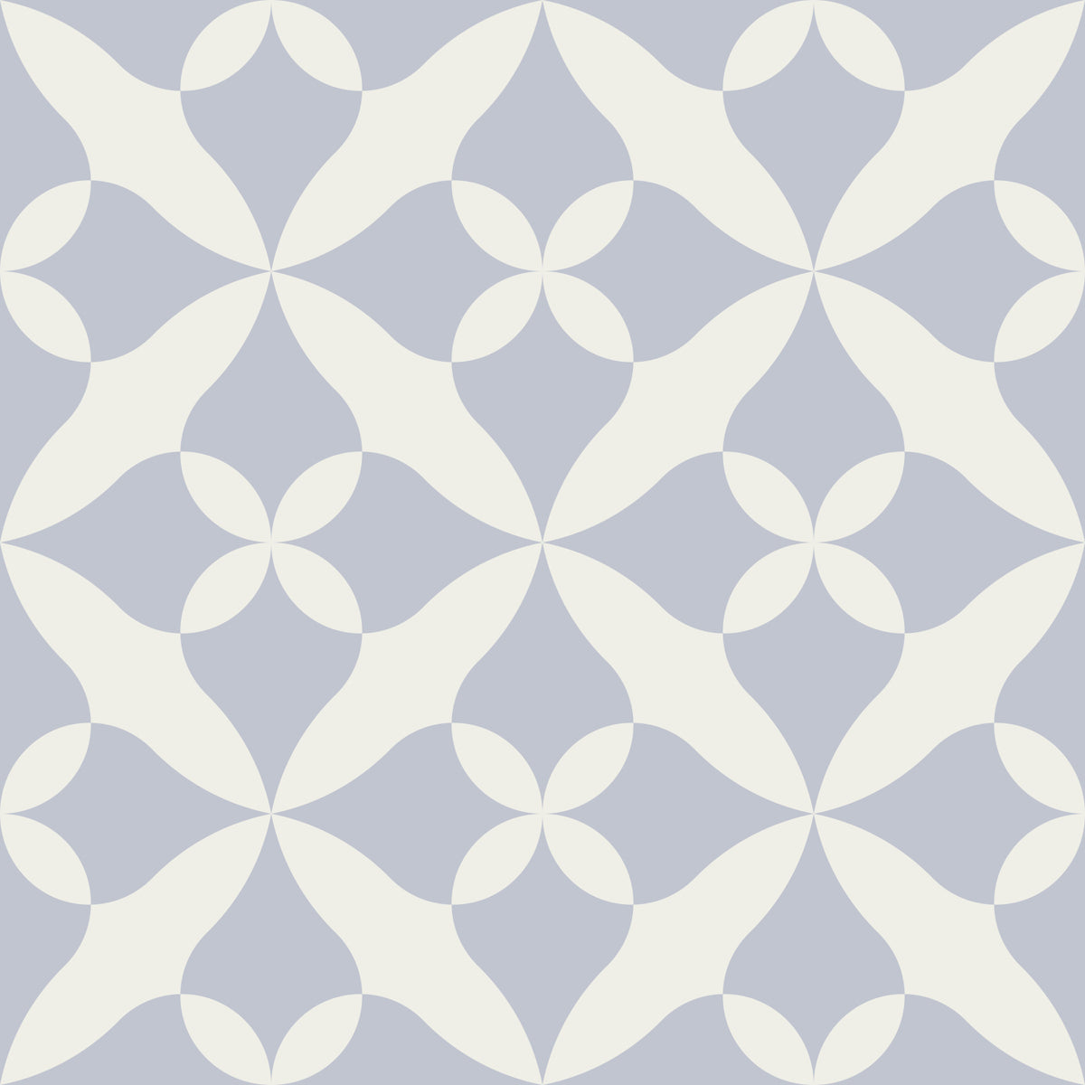 Soft Arced Tile Motif Wallpaper⁠ in your room — zoomed