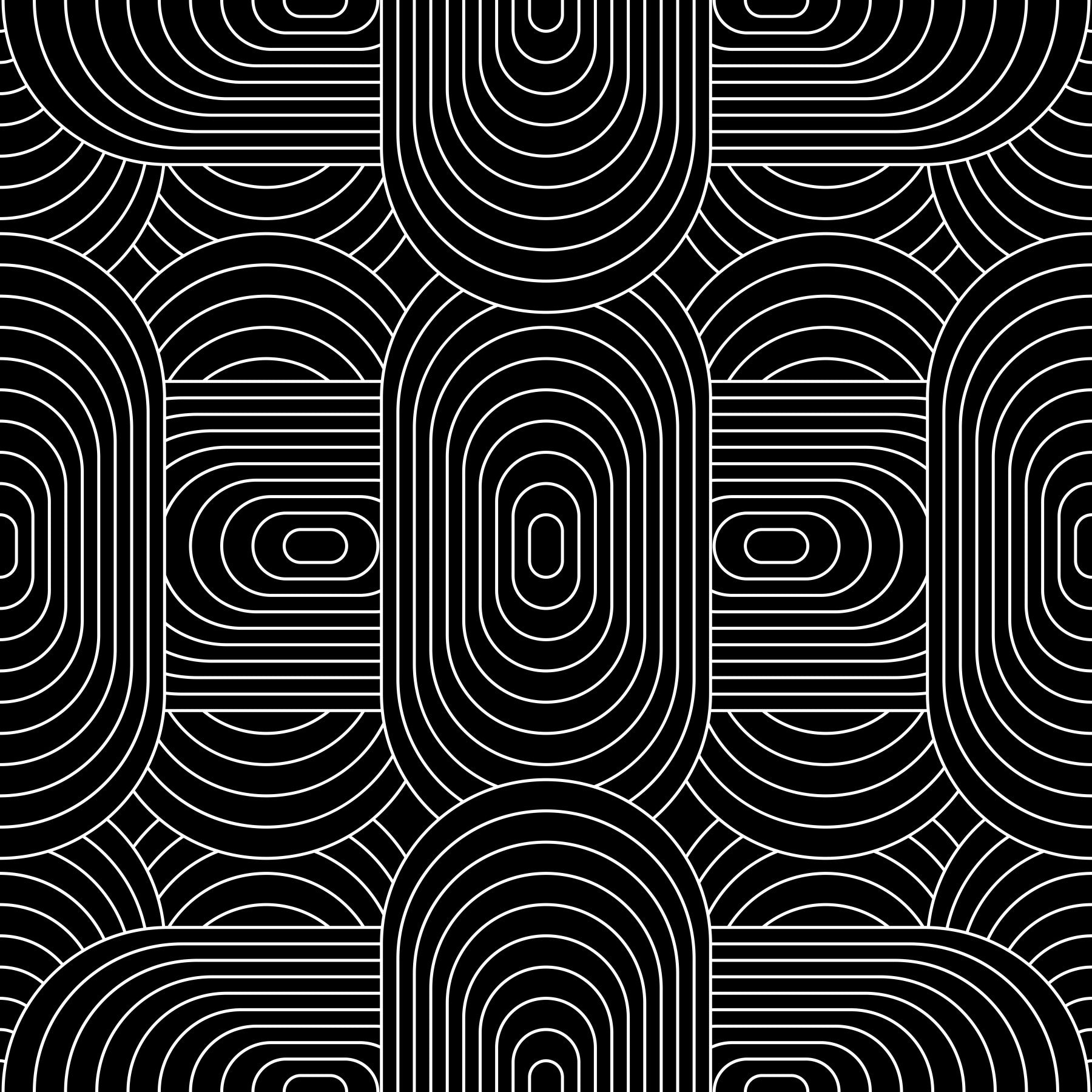Minimalist Linear Arch Pattern Wallpaper⁠