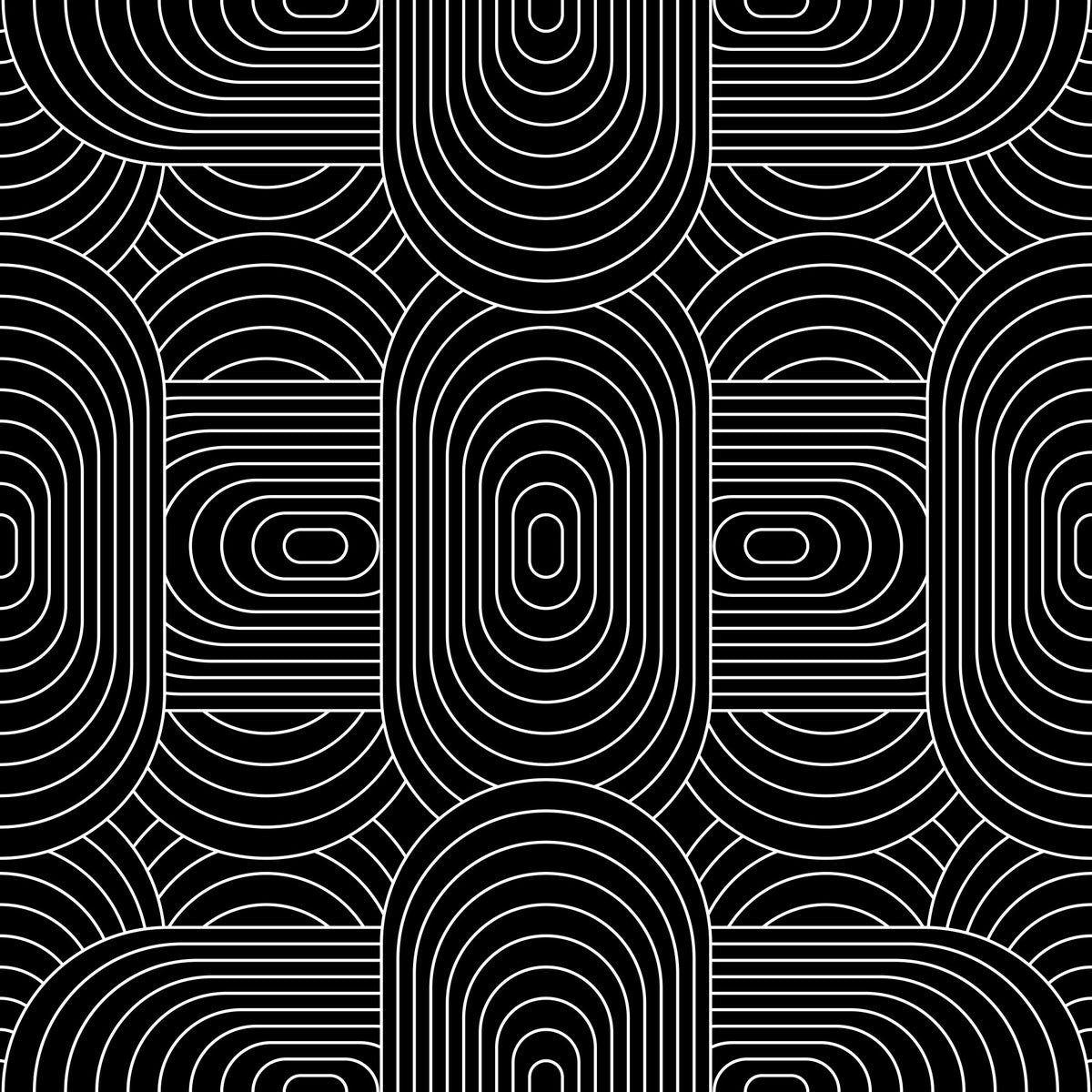 Minimalist Linear Arch Pattern Wallpaper⁠