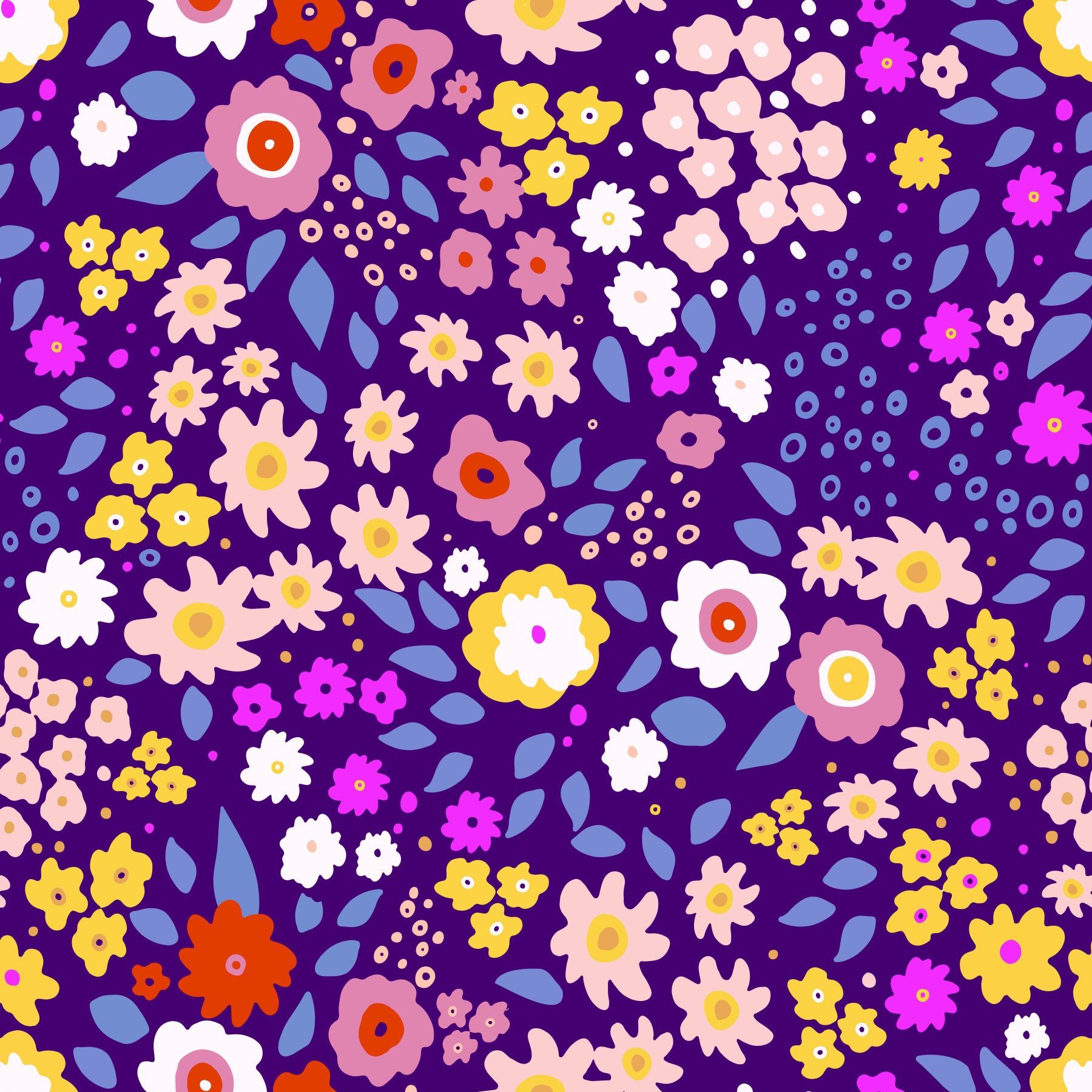 Boho Whimsical Petals Wallpaper⁠