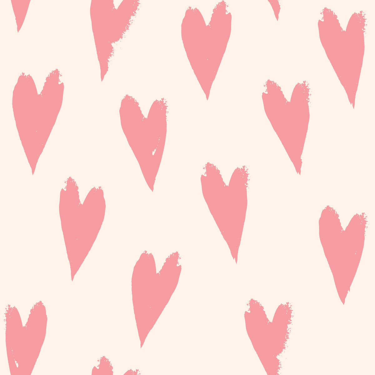 Soft Pink Heart Strokes Wallpaper⁠ in your room — zoomed
