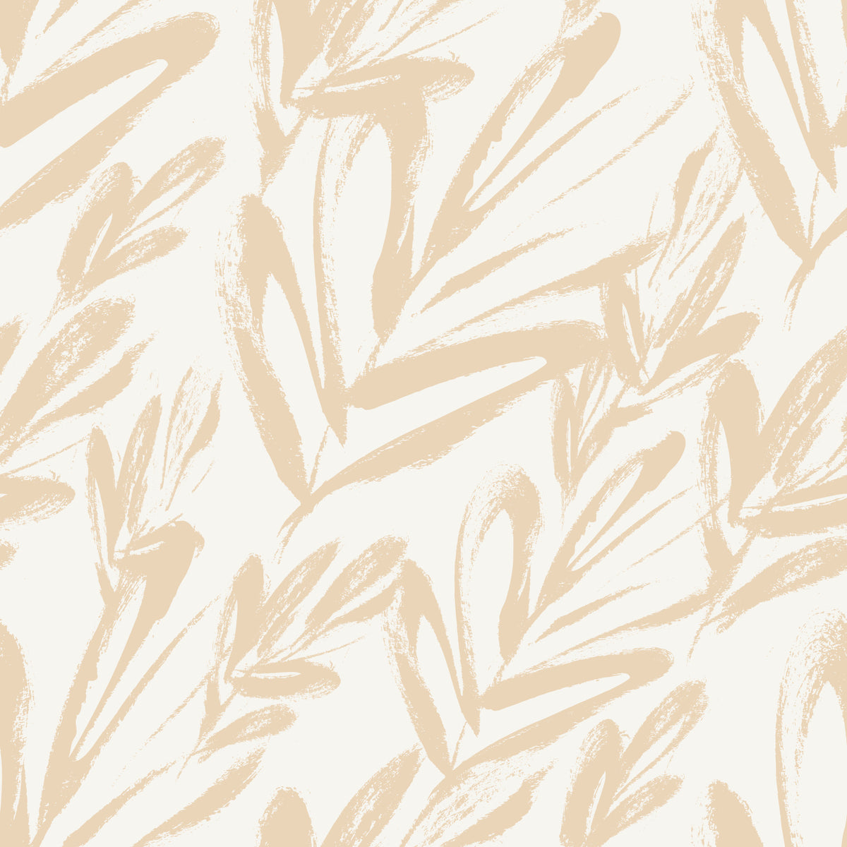 Minimalist Brushstroke Foliage Wallpaper⁠ in your room — zoomed