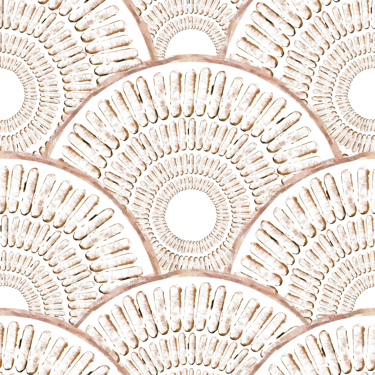 Art Deco Fan Radiating Arcs Wallpaper⁠ in your room — zoomed