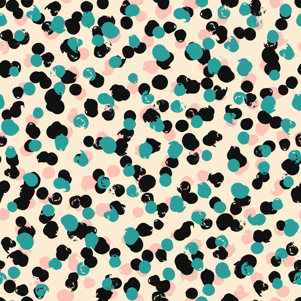 Textured Spotty Modern Pattern Wallpaper⁠ in your room — zoomed