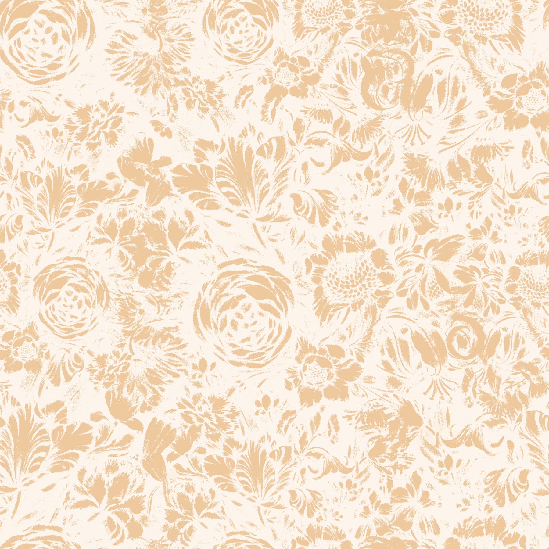 Soft Neutral Botanical Illustration Wallpaper⁠